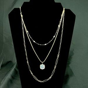 Never Worn Triple Layer Gold Necklace